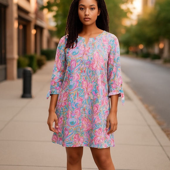 Stella Parker Other - 💙Stella Parker Floral Pink and Blue Swim Cover-Up